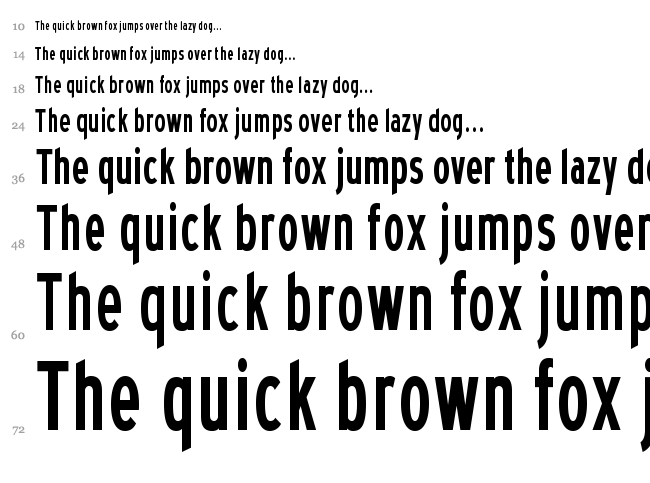 Blue Highway font waterfall